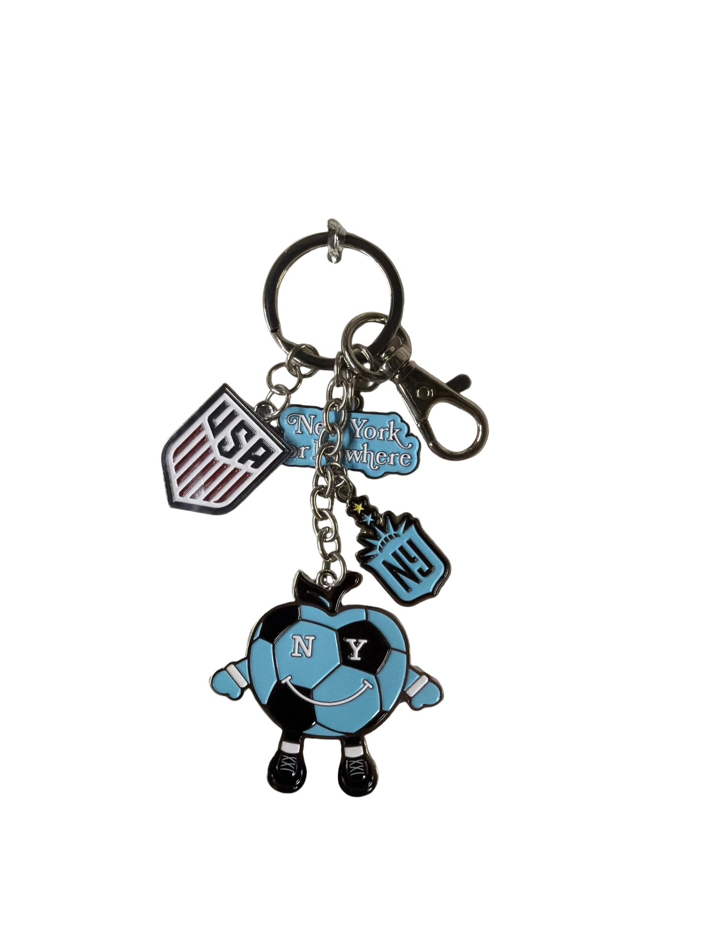 New York or Nowhere Keychain - Gotham FC Shop