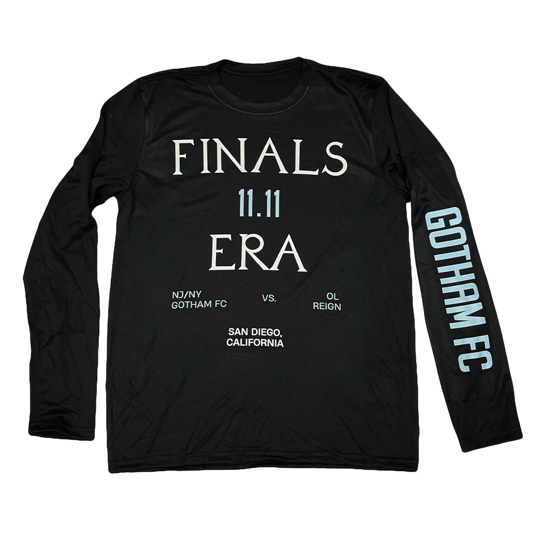 11.11 FINALS ERA - Adult Long Sleeve Tee Shirt - Black – Gotham FC 