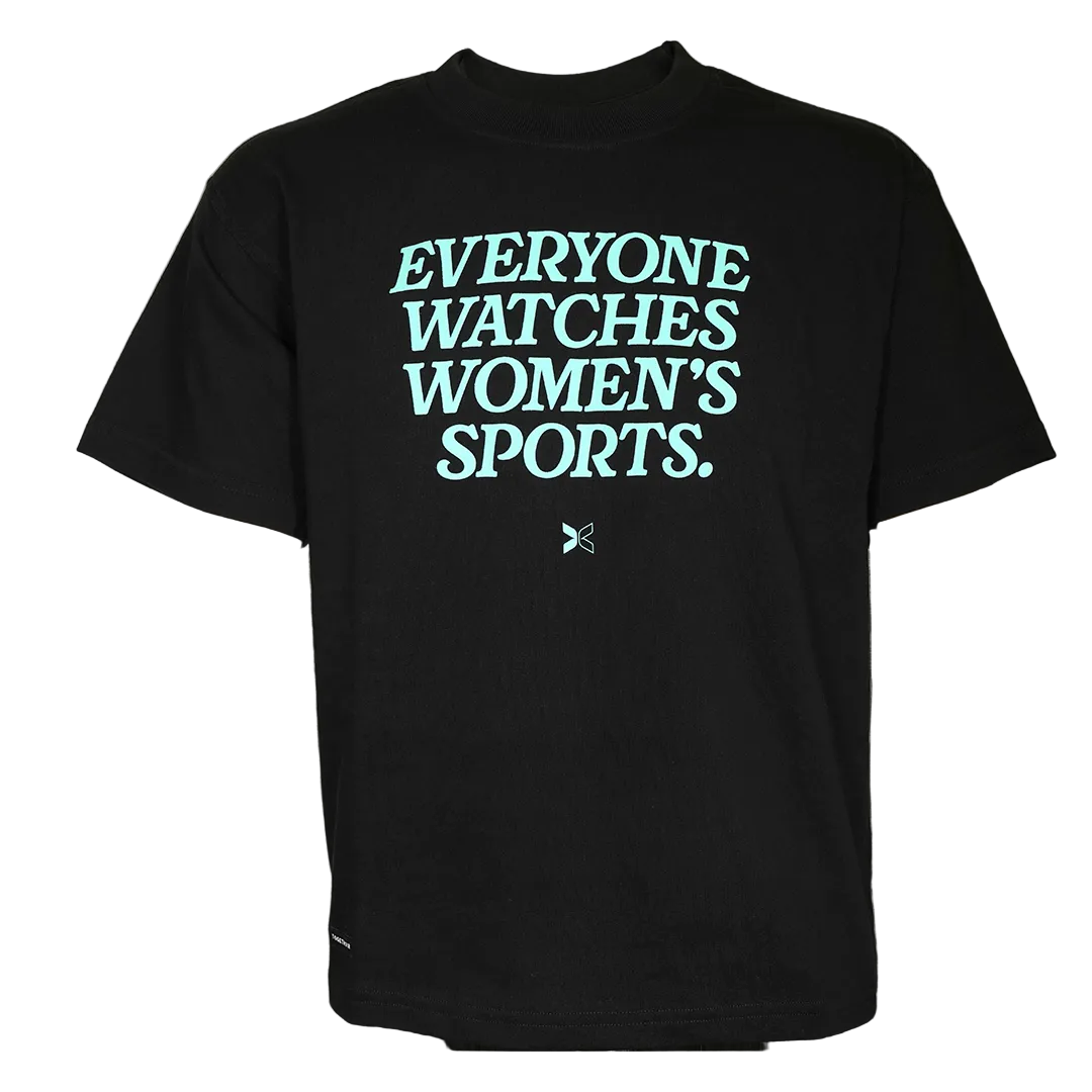everyone × TTTMSW LOGO S/S TEE Everyone Watches Women's Sports Black Tee – Gotham FC Shop