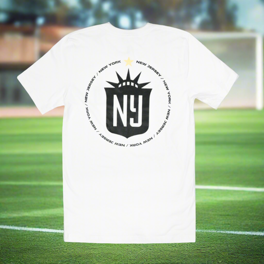 Crest Circle Tee White - Gotham FC Shop
