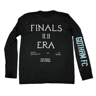 11.11 FINALS ERA - Adult Long Sleeve Tee Shirt - Black - Gotham FC Shop