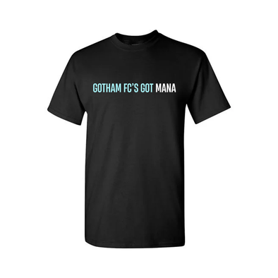 Gotham FC's Got Mana: Maui Wildfire Relief Tee - Adult Short Sleeve, Black - Gotham FC Shop