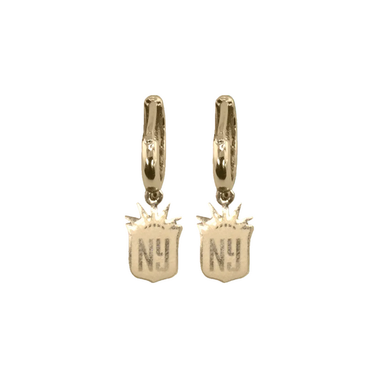 Gotham FC Logo Charm Hoops - Gold - Gotham FC Shop