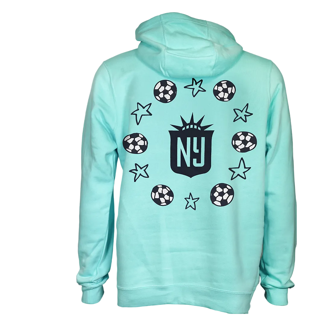 2026 Gotham FC Sky Blue Crest Hoodie - Gotham FC Shop