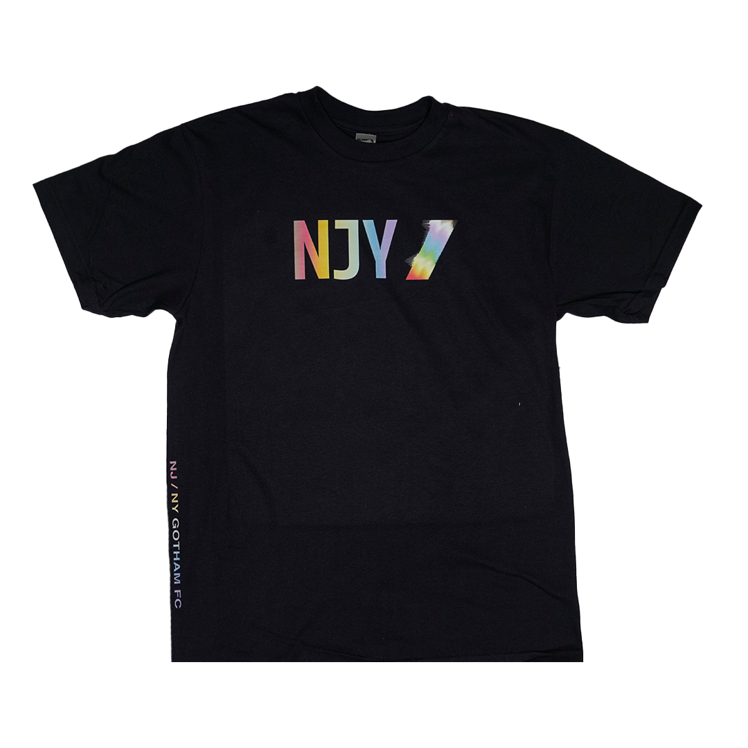 GFC 2023 Pride - Short Sleeve Youth Tee - Black - Gotham FC Shop