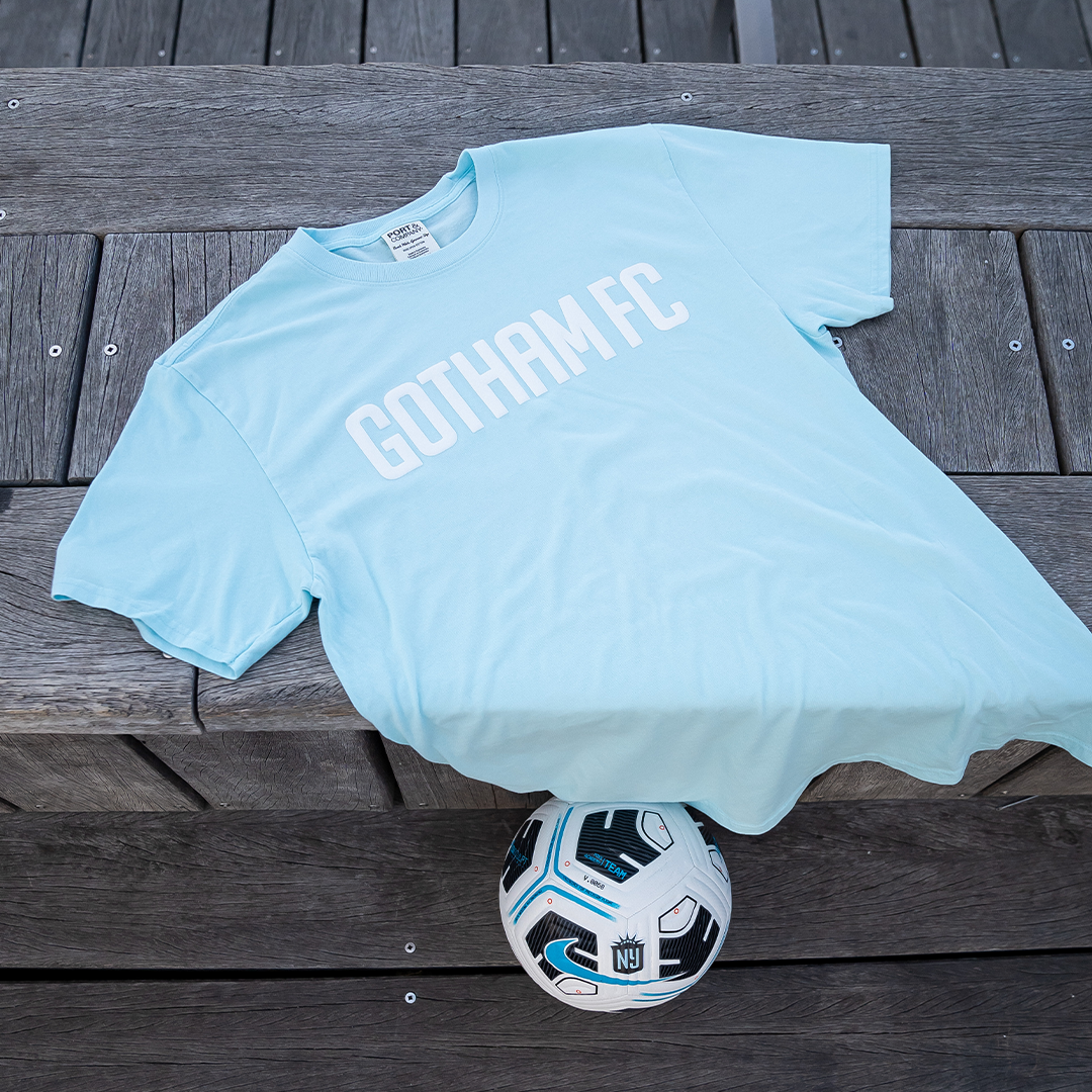 Gotham FC Beach Wash Sky Tee - Gotham FC Shop