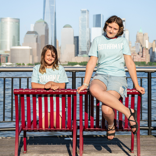 Gotham FC Beach Wash Sky Tee - Gotham FC Shop