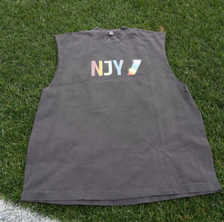 GFC 2023 Pride - Cut Off Tee - Vintage Black - Gotham FC Shop