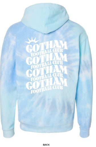 Gotham FC City to Shore Tie Dye Cloud Fleece Hoodie - Gotham FC Shop