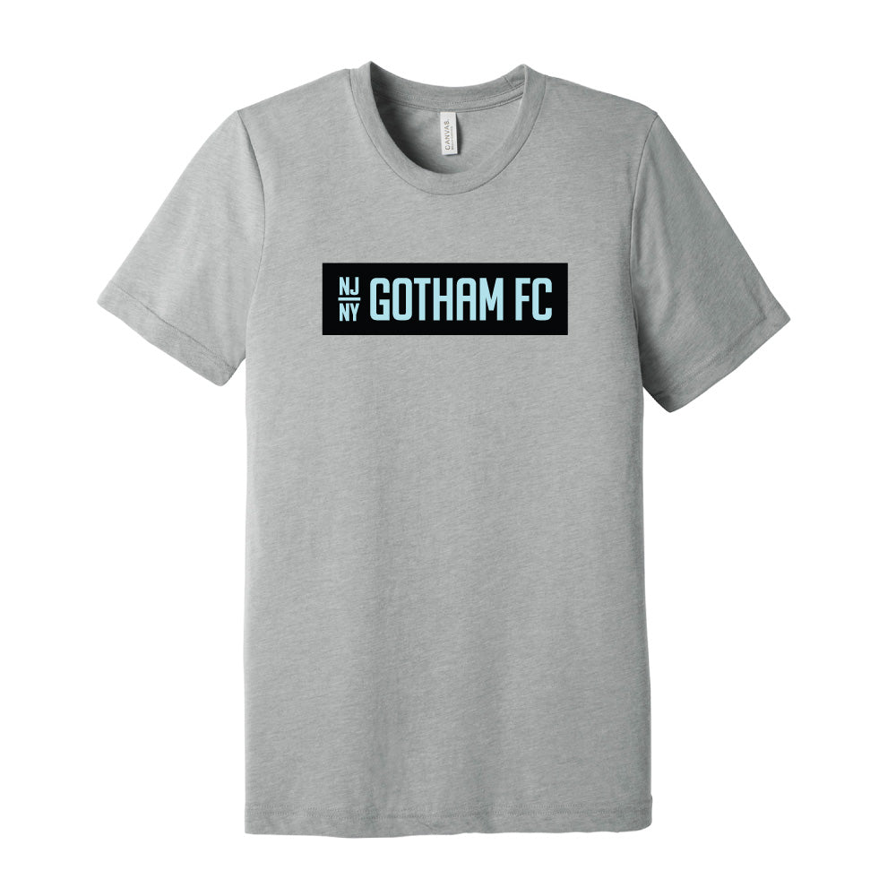 Gotham FC Box Logo Tee - Adult Grey - Gotham FC Shop