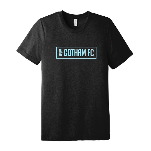 Gotham FC Box Logo Tee - Adult Black - Gotham FC Shop